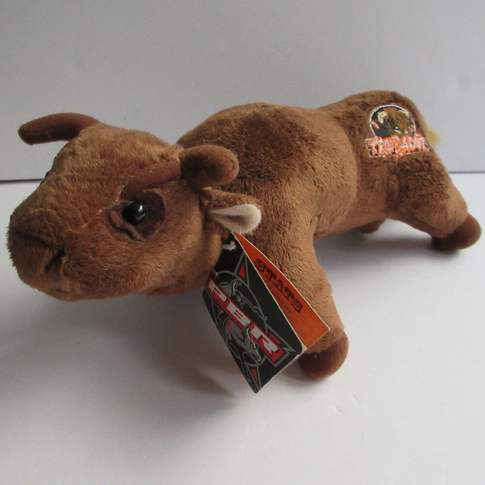 Troubador PBR Professional Rodeo Bull Riding Stuffed Plush Brown Bull 10" NWT